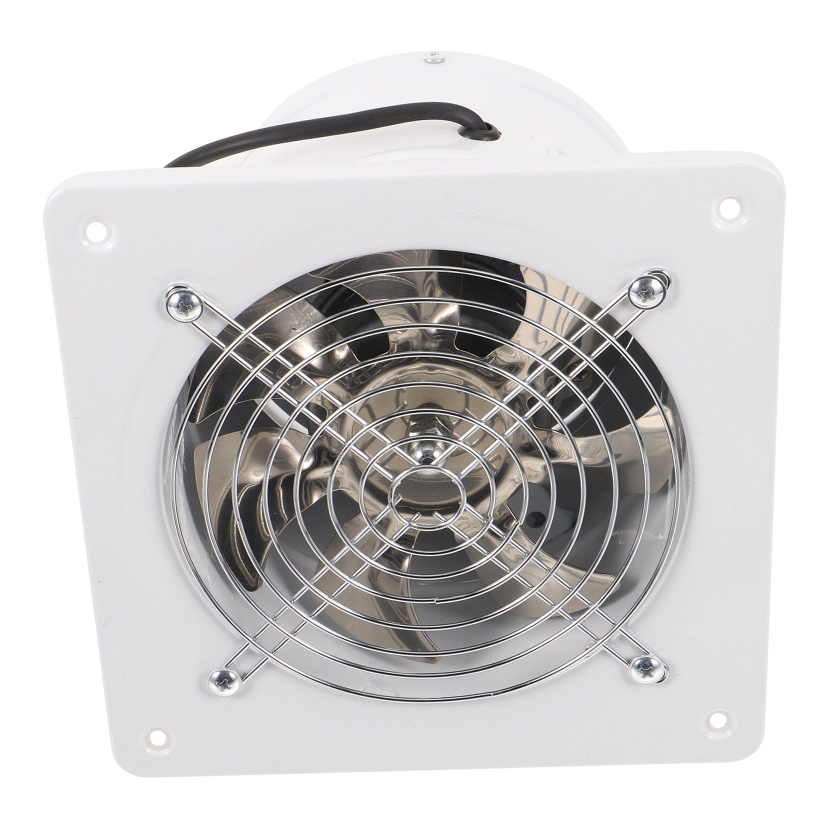 ELAYARD White Stainless Steel Exhaust Fan for Kitchen & Bathroom Ventilation, Quiet , Energy Efficient Design