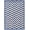 Blue, variant on Riverbay Furniture 5' x 7' Hand Hooked Chevron Wool Rug in Navy