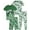 Green Gamer, variant on Quad Seven Boys' Snug Fit Pajama Set - 4 Piece Sleep Shirt, Pajama Pants and Shorts (4-12)