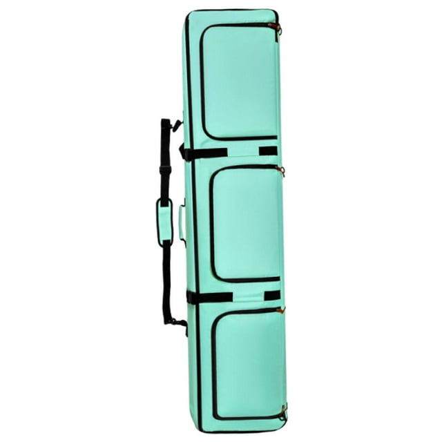 DYNWAVECA Sac de Ski Robuste Multi-Compartiments Poignée Fermeture Éclair Accessoire Robuste pour Randonnée Voyage Camping Femmes Enfants Vert
