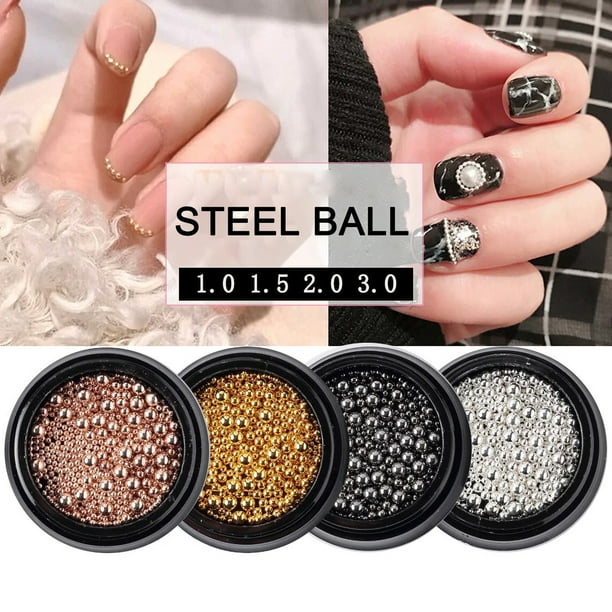 Opolski Metal Balls 3D Metal Nail Ball Decorations DIY Tool Nail Studs Accessories Opolski Metal Balls 3D Metal Nail Ball Decorations DIY Tool Nail Studs Accessories
