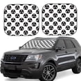 thumbnail image 1 of JUNZAN Gear Tools Pattern Car Windshield Sun Shade | Reflective Sunshade | Foldable 2-Piece Sun Shield Protect Your Car | Fits Sedans, SUVs, Hatchbacks-Large, 1 of 6