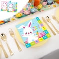 thumbnail image 7 of SLYNSHome Clearance - 20 Pcs - Easter Rabbit Napkin Paper Disposable Cute Bunny Tissue Papers Decorations Dinner Napkins for Easter Party Table (Blue), 7 of 7