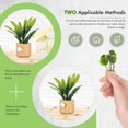 thumbnail image 2 of 8 Pieces Mini Artificial Succulent Plants Decorative Refrigerator Magnets for Shelf Kitchen Counter Office Decor Tiny Miniature Desk Plant Decoration (Wall Hanging or Lay Flat), 2 of 7