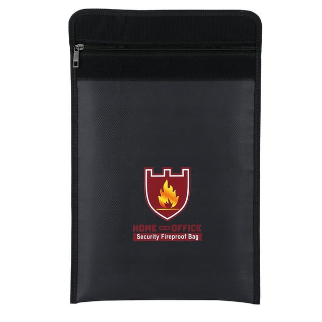 14.96 x 11.02 x 0.098 Pulgadas Impermebles Y Bolsa de Dinero de Fuego, Bolsas de Documentos Duraderas de Fuego de Fuego, Ligero por Dinero Dinero Protege la Batería de