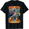 thumbnail image 1 of Speed Shop Hot Rod Muscle Car Cartoon Graphic T-Shirt - White - XL, 1 of 2