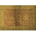 thumbnail image 1 of Ahgly Company Indoor Rectangle Abstract Brown Modern Area Rugs, 2' x 5', 1 of 4