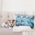 thumbnail image 4 of Ambesonne Lake Throw Pillow Cover 2 Pack, Cold Mountain Peaks Icy Water, 20", Pale Blue Petrol Blue, 4 of 7