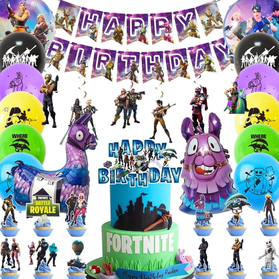 Cartoon Birthday Party Supplies,39 pcs Cartoon Party Decorations Set-Cartoon Spirals,Cartoon Balloons Banners Cake Toppers etc Cartoon Theme Birthday Party Supplies for Kids