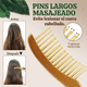 thumbnail image 4 of Peine Natural Bambú Cerdas Anchas Ecológico Cabello Sano, 4 of 7