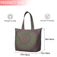 thumbnail image 5 of Boho Chic Mala Travel Bag Fusion of Sacred Symbolic Patterns, Ethnic Mala Art Duffel, Harmony Inspired Spiritual Weekender Tote, 5 of 5