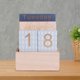 thumbnail image 4 of Calendario creativo elegante perpetuo de madera estilo antiguo para barra de cocina interior D D, 4 of 9