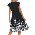 thumbnail image 4 of Fantaslook Summer Dresses for Women Ruffle Sleeve V Neck Midi Dresses Fashion Casual Flowy Vacation Sundress, 4 of 8