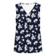 thumbnail image 5 of Mujeres sin mangas Tops verano no posicionado impreso rayas V-cuello capa base blusa casual, Mujeres V-cuello de verano Tops, 5 of 6