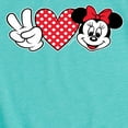 thumbnail image 3 of Mickey & Friends - Peace Love Minnie - Toddler And Youth Girls Short Sleeve Graphic T-Shirt, 3 of 5