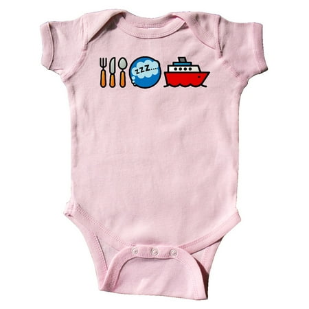 

Inktastic Cruising Eat Sleep Cruise Gift Baby Boy or Baby Girl Bodysuit