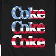 thumbnail image 3 of Coca-Cola - Coke Repeated Distressed Flag Fill - Men's Crew Neck Fleece Pullover, 3 of 5