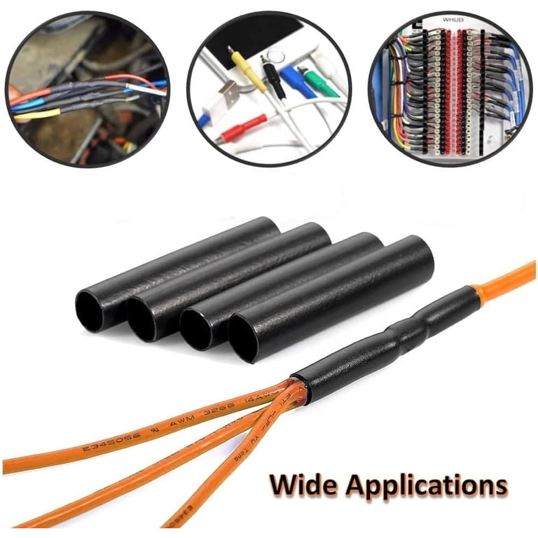 1 Foot Green 3:1 Dual Wall Heat Shrink Tube - 3/4" Diameter, Adhesive Lined For Waterproof Seals