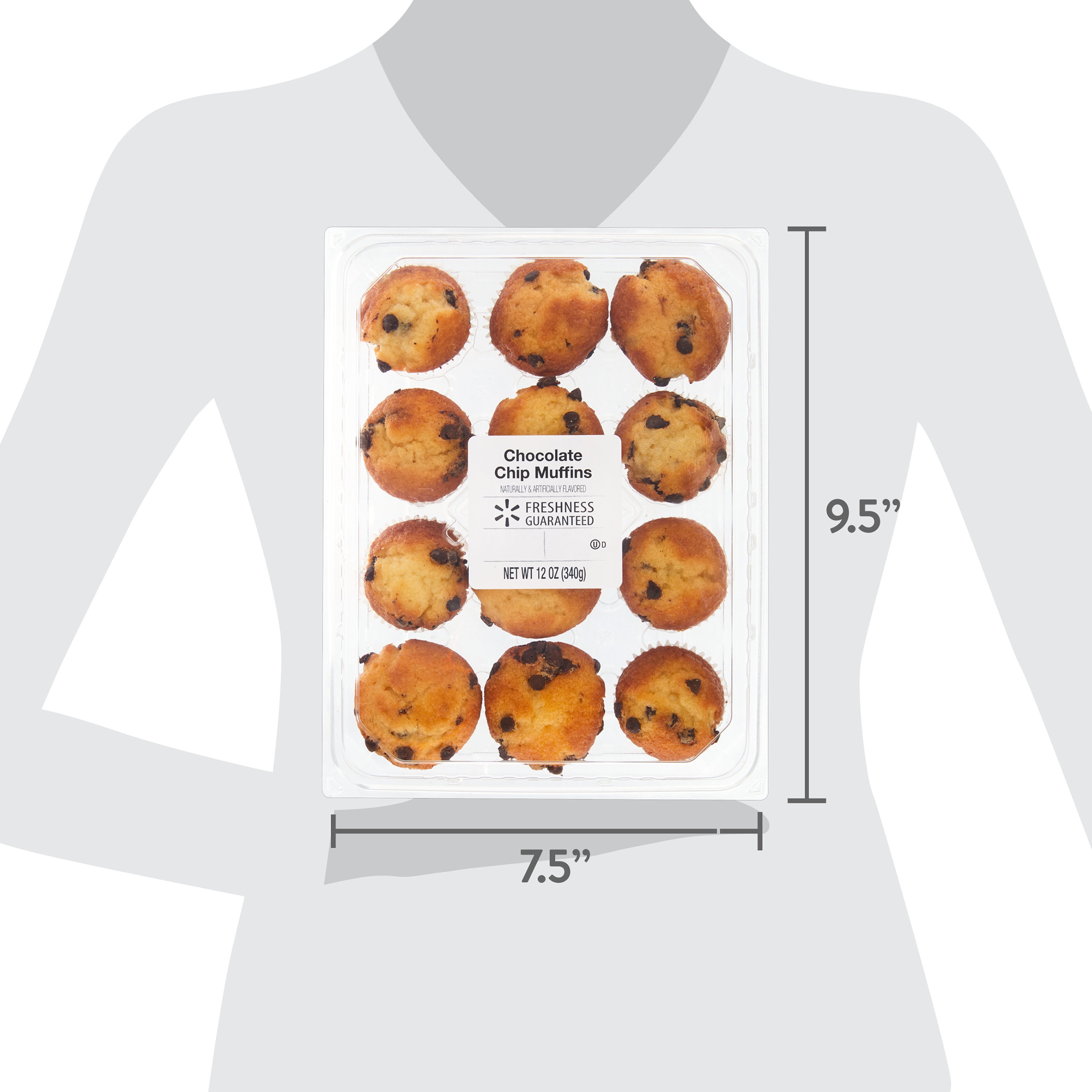 Freshness Guaranteed 12 count Mini Chocolate Chip Muffins