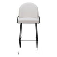 thumbnail image 3 of Jambi Barstool Ivory Barstool, Modern Style, Shearling style fabric, Plywood, Indoor Bar, 3 of 5