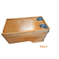 thumbnail image 2 of D.I.Y Kitchen Pull Out Trash Can System Wooden Frame Rollout Cabinet Organizer 11''Width (Trash Can Not Included), 2 of 10