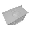 thumbnail image 3 of Bella 42" Bathroom Vanity with White Cabinet and Quartz Top, 3 of 7