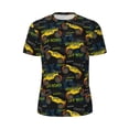 thumbnail image 6 of Rocae Monster Truck1 for Men's Mesh Quick-Dry Short Sleeve Workout T-Shirt,Mens Crew Neck Tee Lightweight Soft Classic T Shirts X-Small, 6 of 9