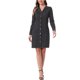 thumbnail image 2 of Camisa de mezclilla INSPIRE CHIC con botones 2023, vestido de cuello con cinturón y bolsillos, talla XL, negro, 2 of 5