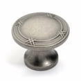thumbnail image 2 of Dynasty Hardware K-4001-FB Super Saver Ribbon & Reed Cabinet Knob- Flat Black, 2 of 5