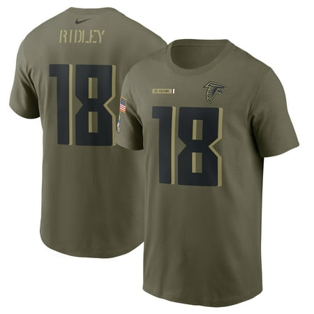 Men's Nike Calvin Ridley Camo Atlanta Falcons 2021 Salute To Service Name & Number T-Shirt