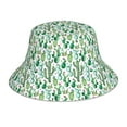 thumbnail image 3 of Daiia Cactus Plants1 Pattern Bucket Hat - Trendy Cotton Sun Hat for Beach, Golf, Fishing - Fun Outdoor Vacation Boonie for Men and Women, 3 of 9