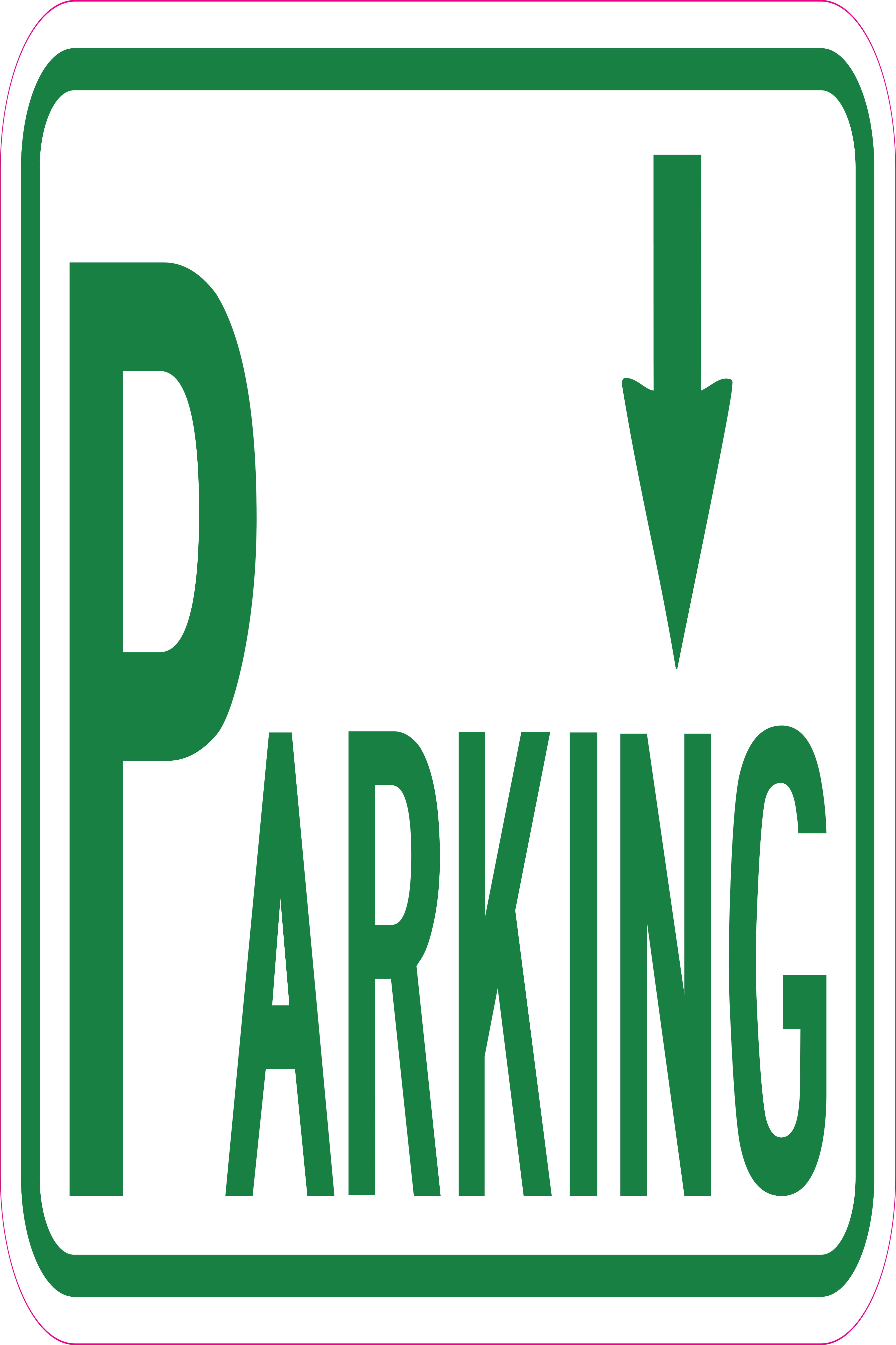 Made in The USA Parking with Arrow Pointing Left Protect Your Business & Municipality 12 X 18 Heavy-Gauge Aluminum Rust Proof Parking Sign 