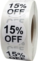 0.75 Inches Round Circle BPA Free Stickers 500 Labels on a Roll 