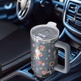 thumbnail image 6 of OBREWU Border Collie Dog and Flower Florals Tumbler with Handle and Lid,Border Collie Dog and Flower Florals 40oz Double Wall Vacuum Insulated Tumbler,Cups Gift for Women and Men, 6 of 7