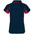 thumbnail image 3 of Polo Avenger pour Femmes TG Marine/écarlate, 3 of 4