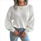 thumbnail image 2 of Suéter de Punto Liso para Mujer, Informal, de Larga Tipo Farol, con Cuello Redondo M, 2 of 10