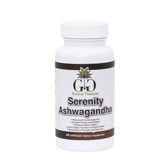 Serenity Formula with Ashwagandha – Supports Relaxation, Energy & Sleep Quality – 60 Capsules