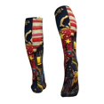 thumbnail image 2 of Bixox World Map Of Digital Circuits Print Compression Socks,Compression Socks Women & Men Circulation for Medical,Running,Athletic, 2 of 7