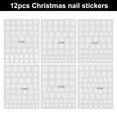 thumbnail image 2 of 12 hojas de calcomanías navideñas para decoración de uñas, pegatinas autoadhesivas 3D para uñas, copos de nieve para mujeres, niñas, niños, diseño de uñas DIY Zhivalor BST3065095, 2 of 6