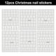 thumbnail image 2 of 12 hojas de calcomanías navideñas para decoración de uñas, pegatinas autoadhesivas 3D para uñas, copos de nieve para mujeres, niñas y niños, diseño de uñas DIY, 2 of 6