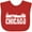 Red, variant on Inktastic Chicago Skyline Grunge Boys or Girls Baby Bib
