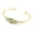 Dark Green, variant on -c Handmade Beaded Bracelet, Suitable for Men and Women, Natural Raw Stone Crystal Wrapped Wire Metal Bracelet (Blue)