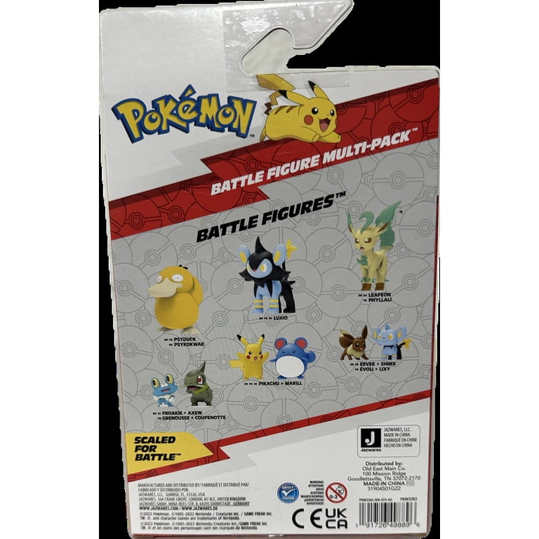Pokémon Battle Figure First Partner 2 Pack – 5 pollici Bulbasaur e Pikachu Battle Figure con dettagli autentici