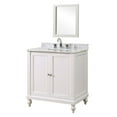 thumbnail image 2 of J & J International 32S9-WWC Classic 32 in. Pearl White Vanity with White Carrara Marble Top, 2 of 6