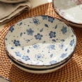 thumbnail image 1 of Tazón Decorativo para Servir: Tazón de Sopa de Cerámica de 24 Oz con Asa, Tazón de Ramen para Ensalada, Pasta, Cereal, Plato de Cocina de Gres de Porcelana de 7,5 Pulgadas, 1 of 7