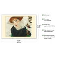 thumbnail image 2 of Portrait of Wally Neuzil - From an Original Color Painting by Egon Schiele c.1912 - Master Art Print (Unframed) 13in x 19in, 2 of 4