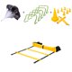 thumbnail image 1 of Kit de Entrenamiento de Velocidad Altera obstáculos Agilidad Futbol amarillo, 1 of 1