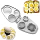 thumbnail image 1 of Cortador de huevos 3 en 1, cortador de huevos para huevos duros, con alambres de corte de acero inoxidable, gajos multifuncionales, accesorios de cocina, rebanadas duraderas, 1 of 5