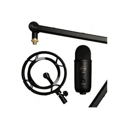 Blue Microphones - Yeticaster Studio Professional Wired Multi-Pattern Condenser Microphone Desktop Bundle