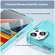 thumbnail image 5 of Funda TEKKU TPU Rugged para iPhone 15 Azul Translucido, 5 of 7